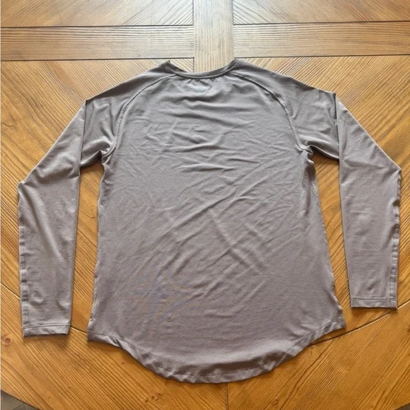 ASRV SILVER LITE TAUPE LONG SLEEVE SHIRT S - Picture 2 of 5